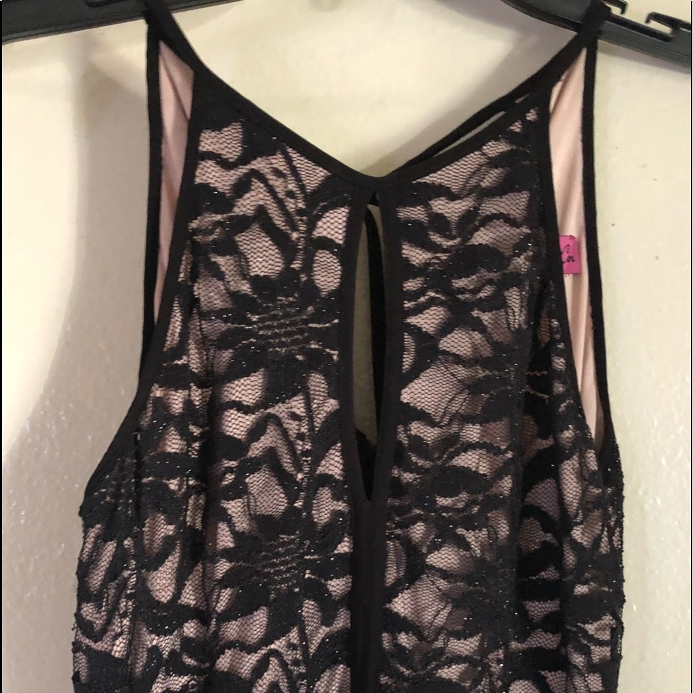 Beautiful black and nude dress